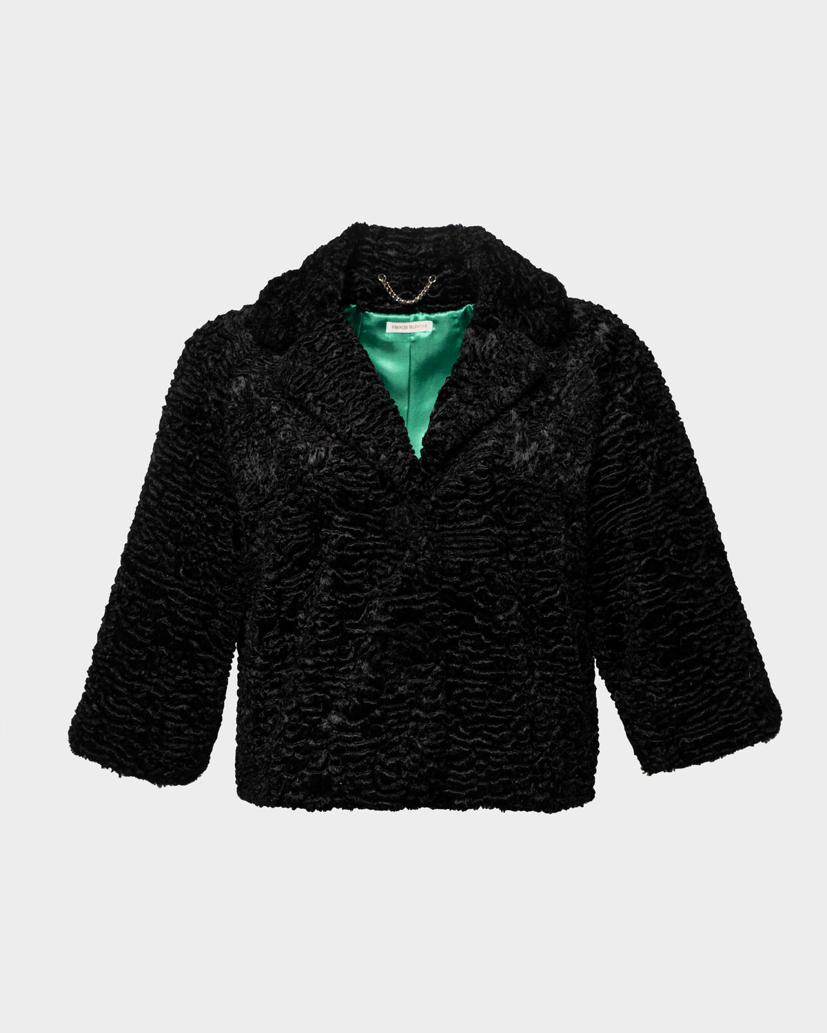 Blaine Jacket Lamb Faux Fur Faux Fur Black