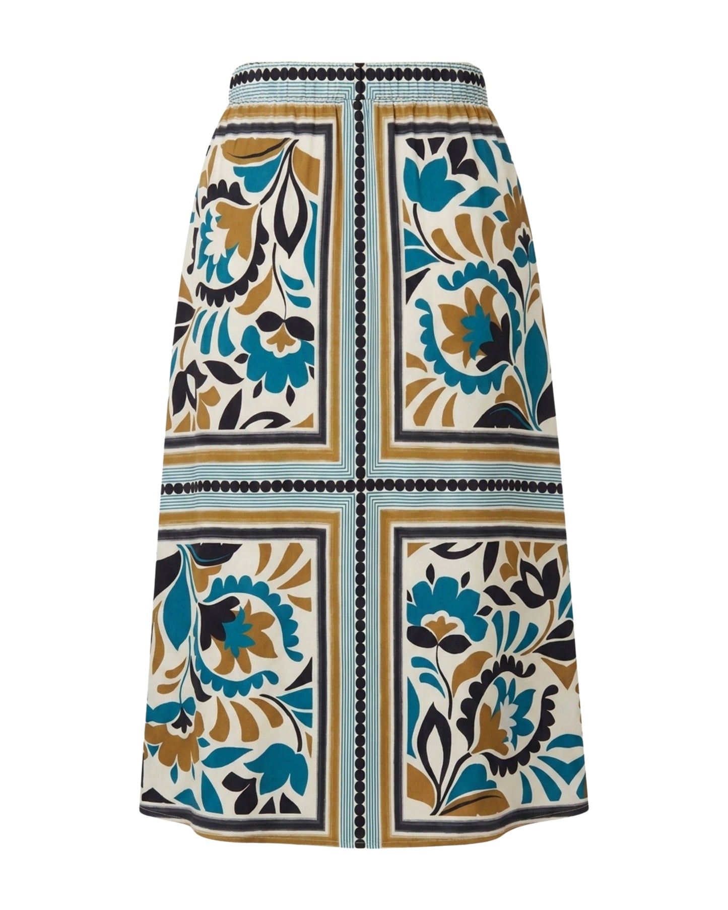 FA26 Clara Skirt-Stained Glass Floral