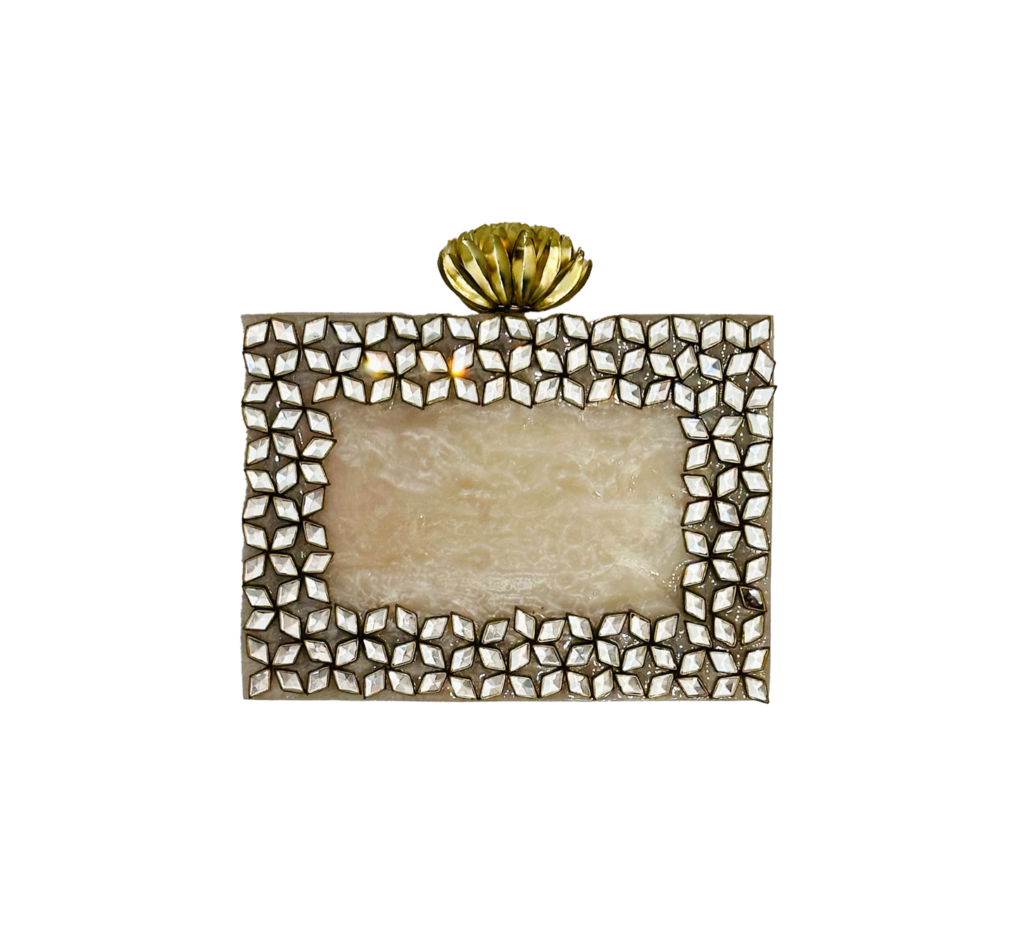 Gold Marble Clutch
