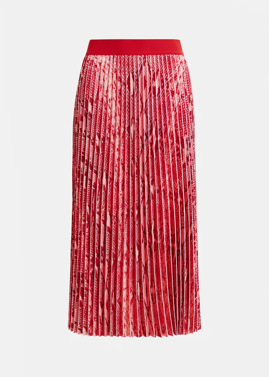 Indira Pleated Midi Skirt