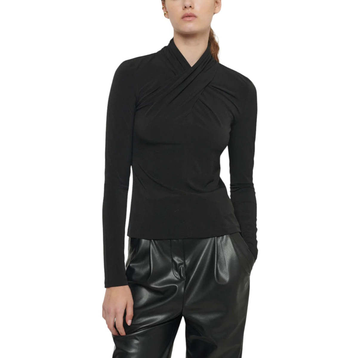 Krini Wrap Jersey Top