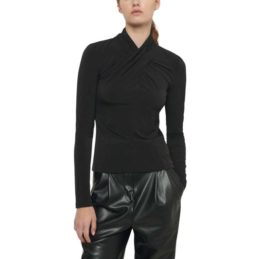 Krini Wrap Jersey Top