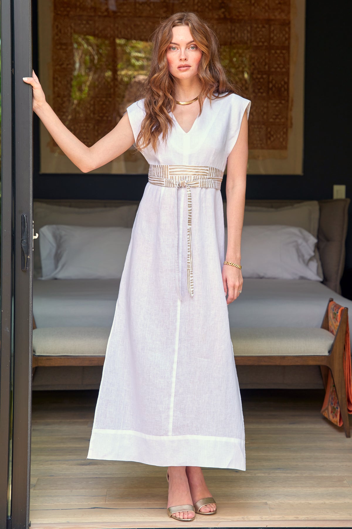 Finley Beverly Long Washed Linen Dress