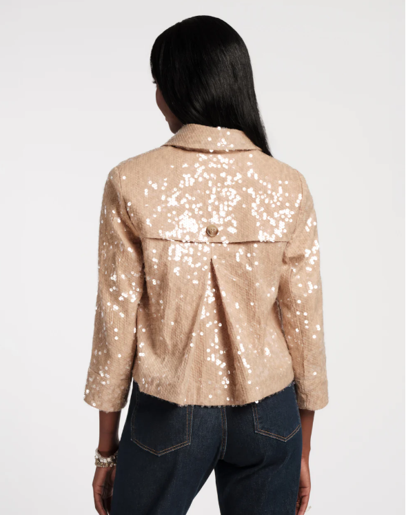 Sequin Moto Jacket