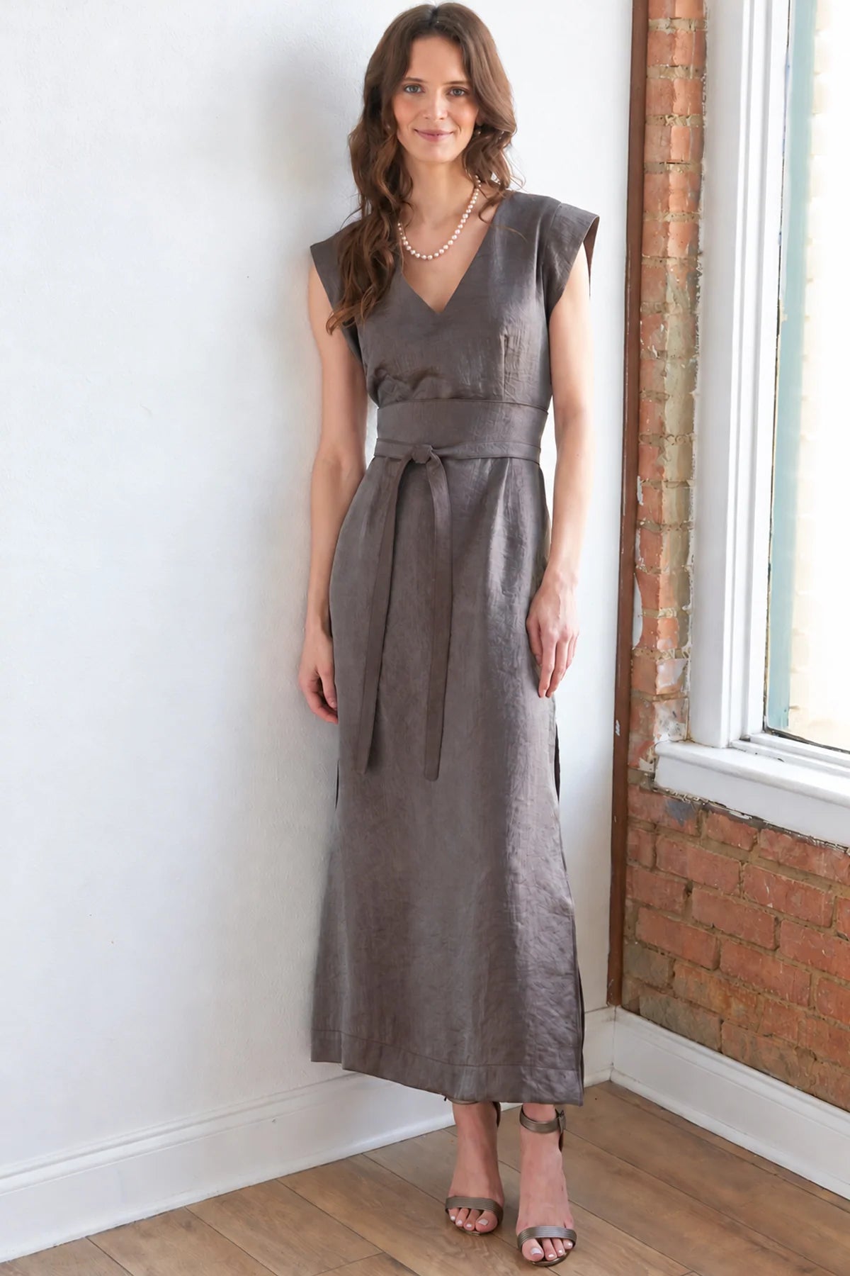 Beverly Dress - Soft Metallic