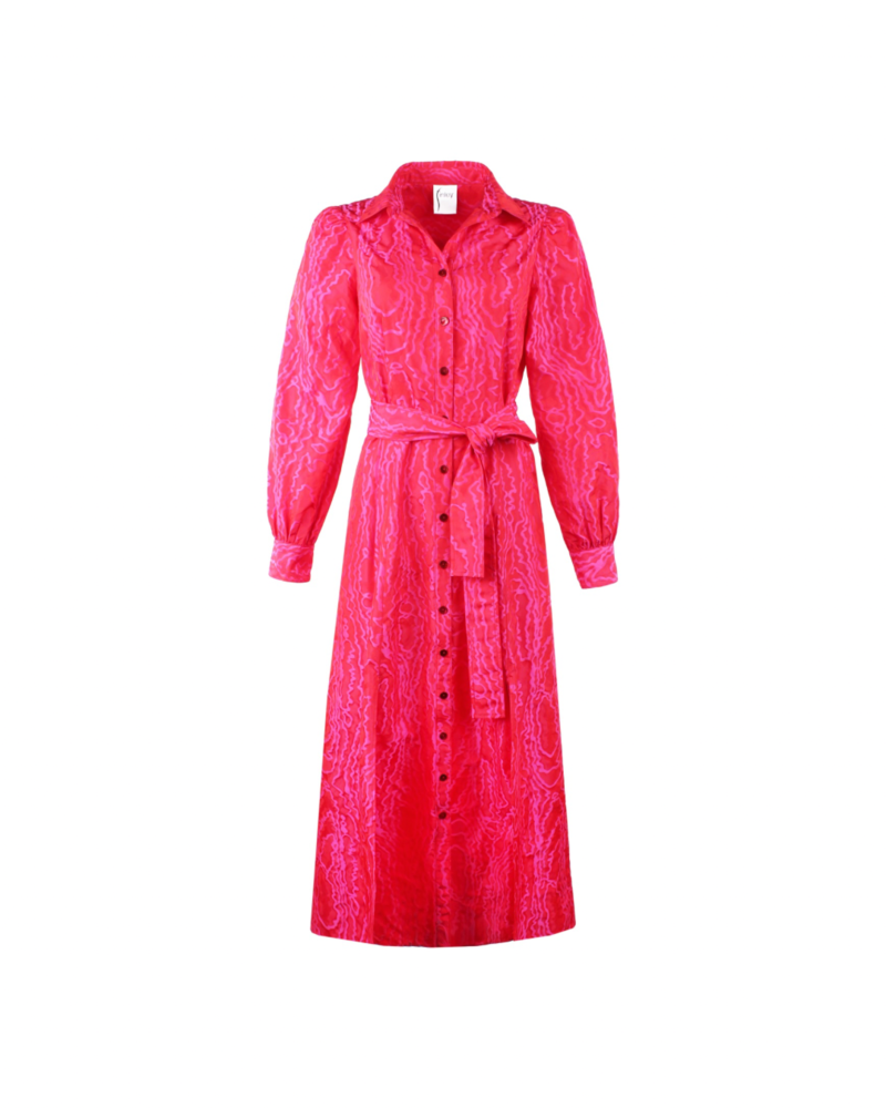Carrie Dress - Pink & Red