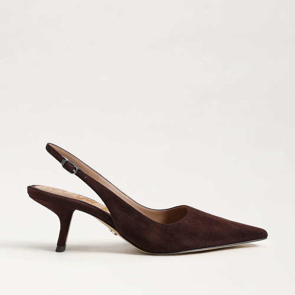 Bianka Slingback Pump - Cafe Noir Suede