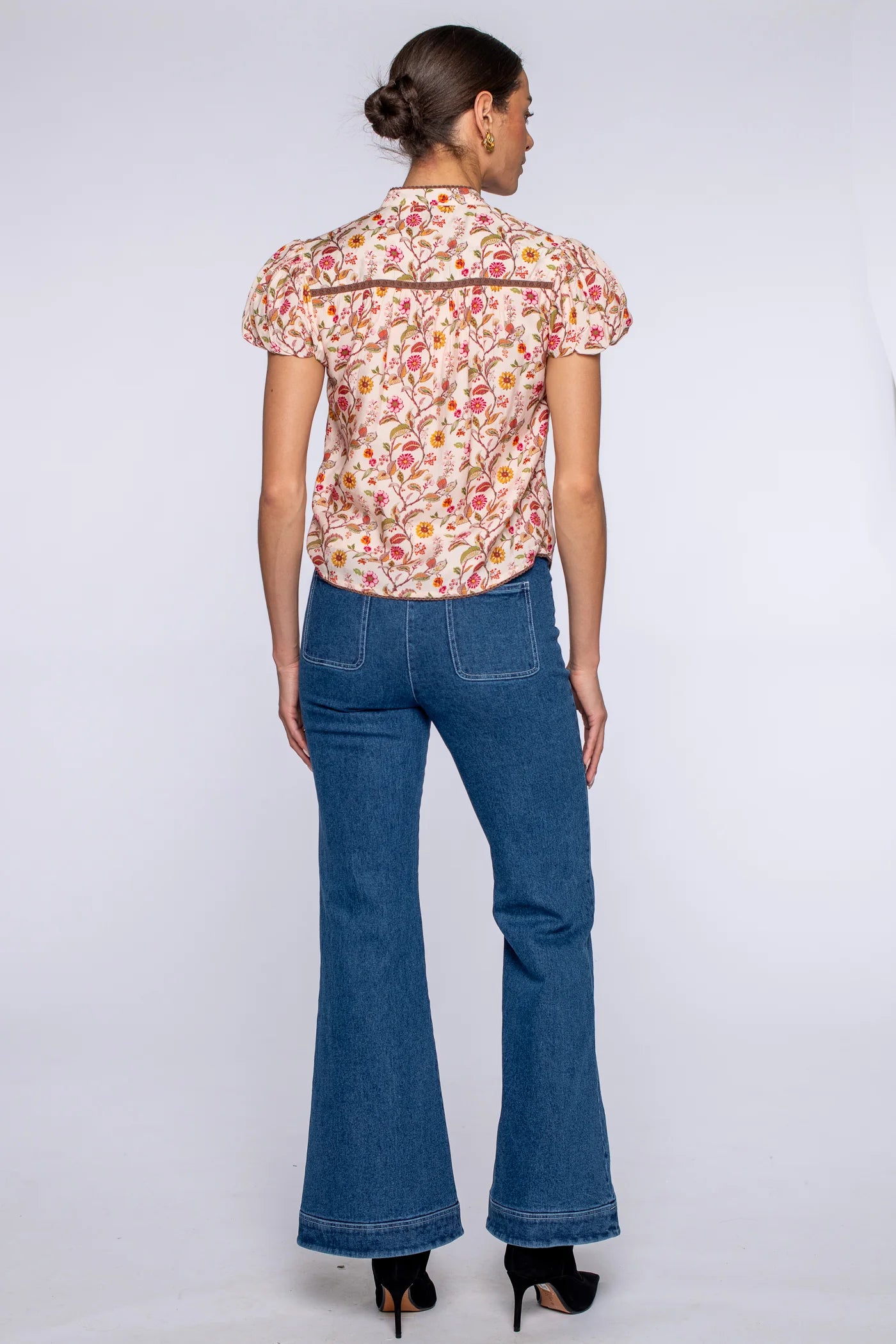 Short Sleeve Emily Top - Fairytale Floral