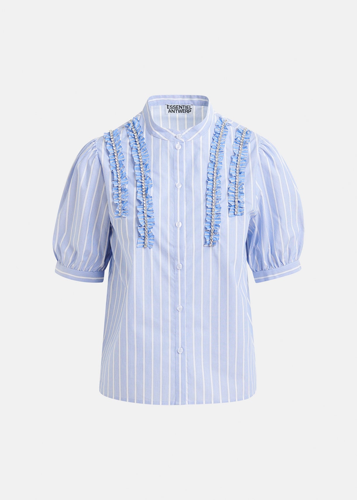 Ifrill rhinestone frill shirt