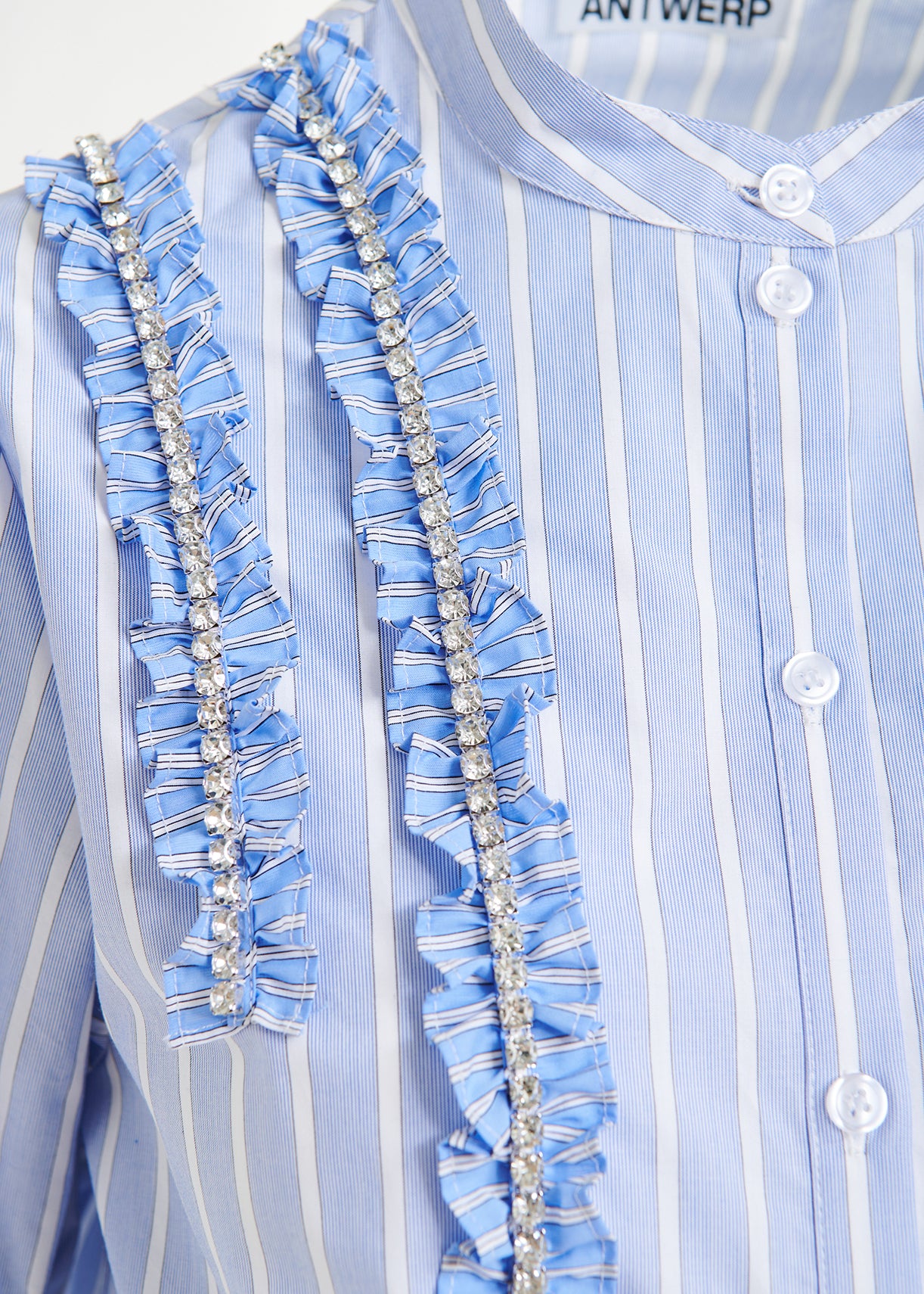 Ifrill rhinestone frill shirt