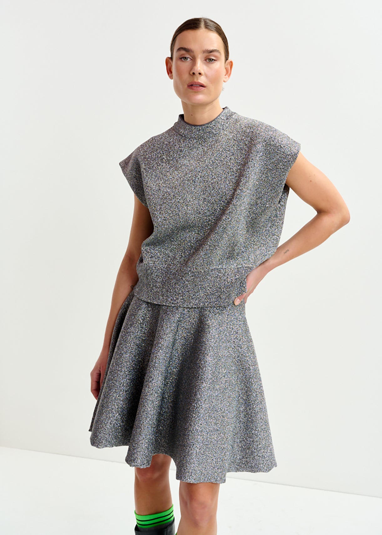 Itdance lurex knitted pullover