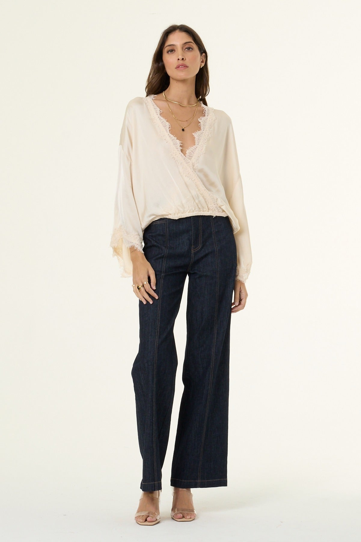 Meero Straight Leg Pant // Dark Indigo Denim
