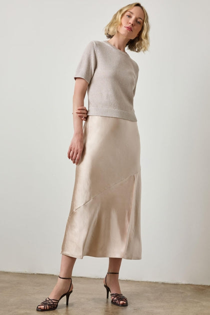 Short Sleeve Sparkle Sweater - Mist