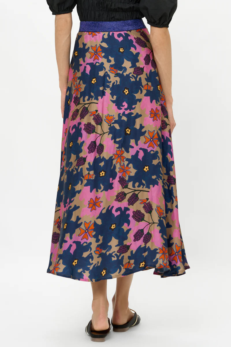 Swing Skirt - Suzani Navy