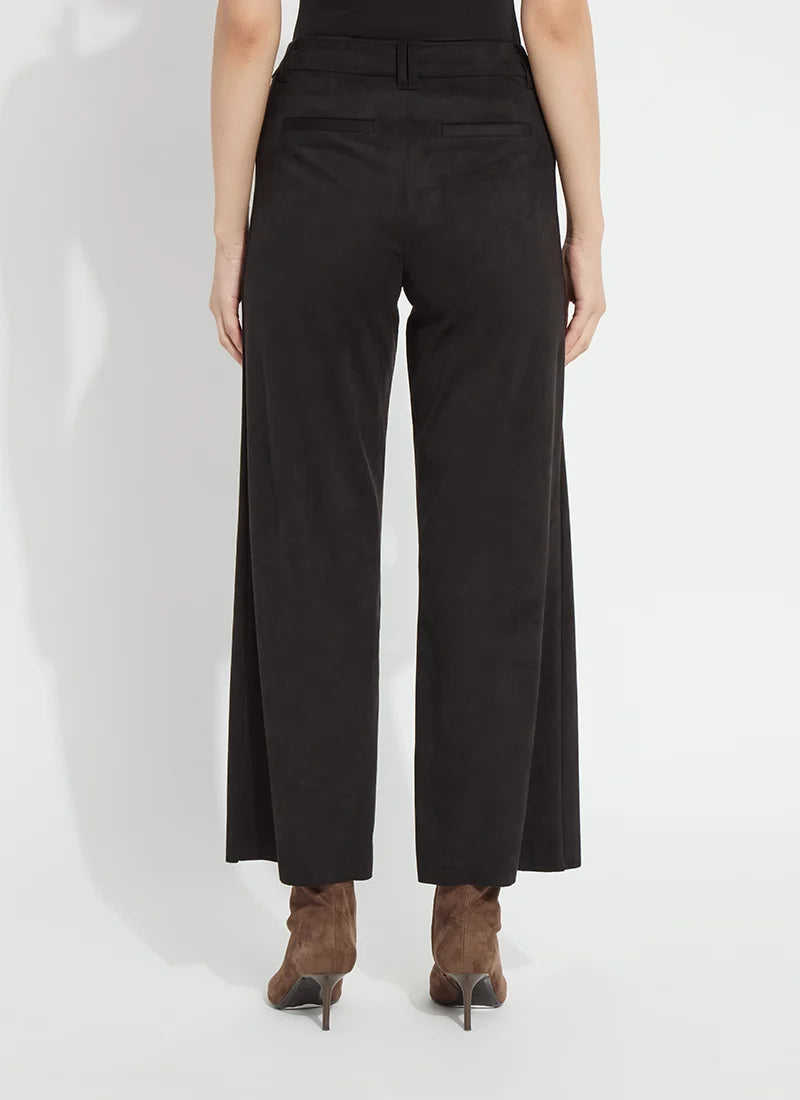 Vionette Vegan Suede Wide Leg Trouser
