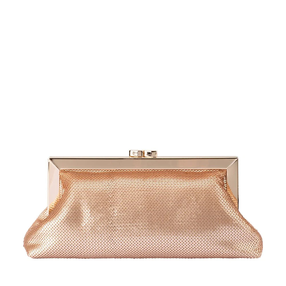 Blush Sequin Clutch