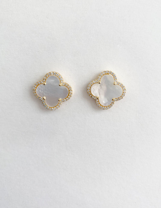 Gold Clover Earring