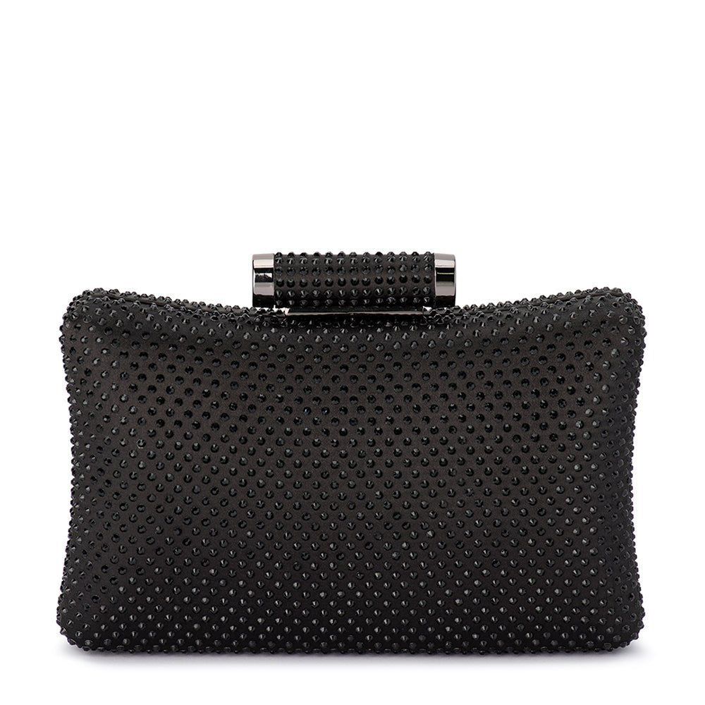 Crystal Clutch in Black