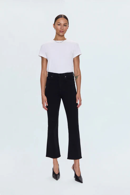 Lennon High Rise Crop Boot Pant - Noir