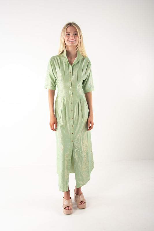 Georgia Dress - Opal Green