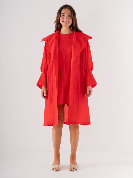 Manhattan Coat - Cardinal Red