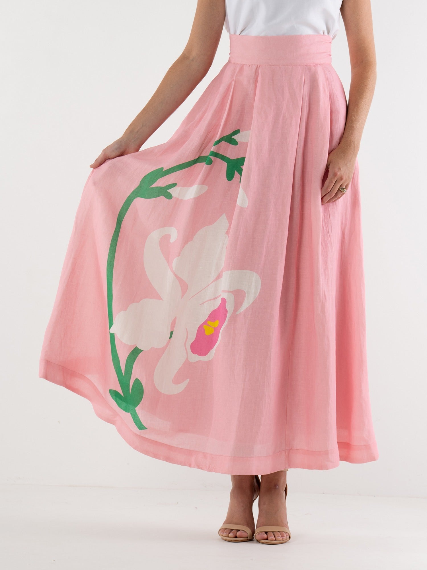 Milly Skirt - Blush Flora