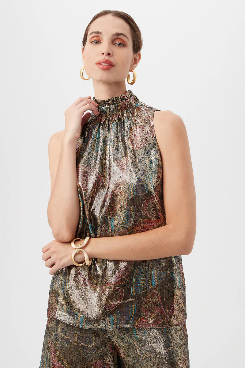 Rissa Butterfly Silk Top