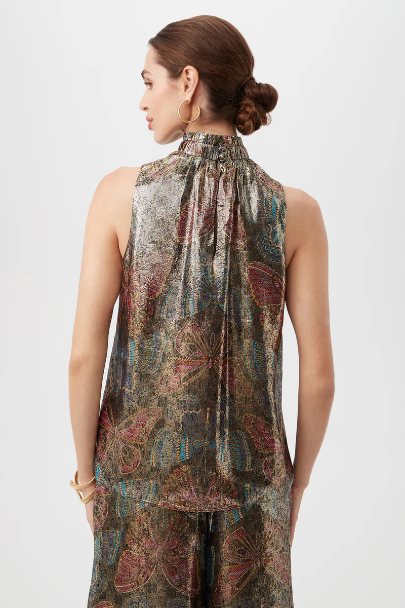 Rissa Butterfly Silk Top