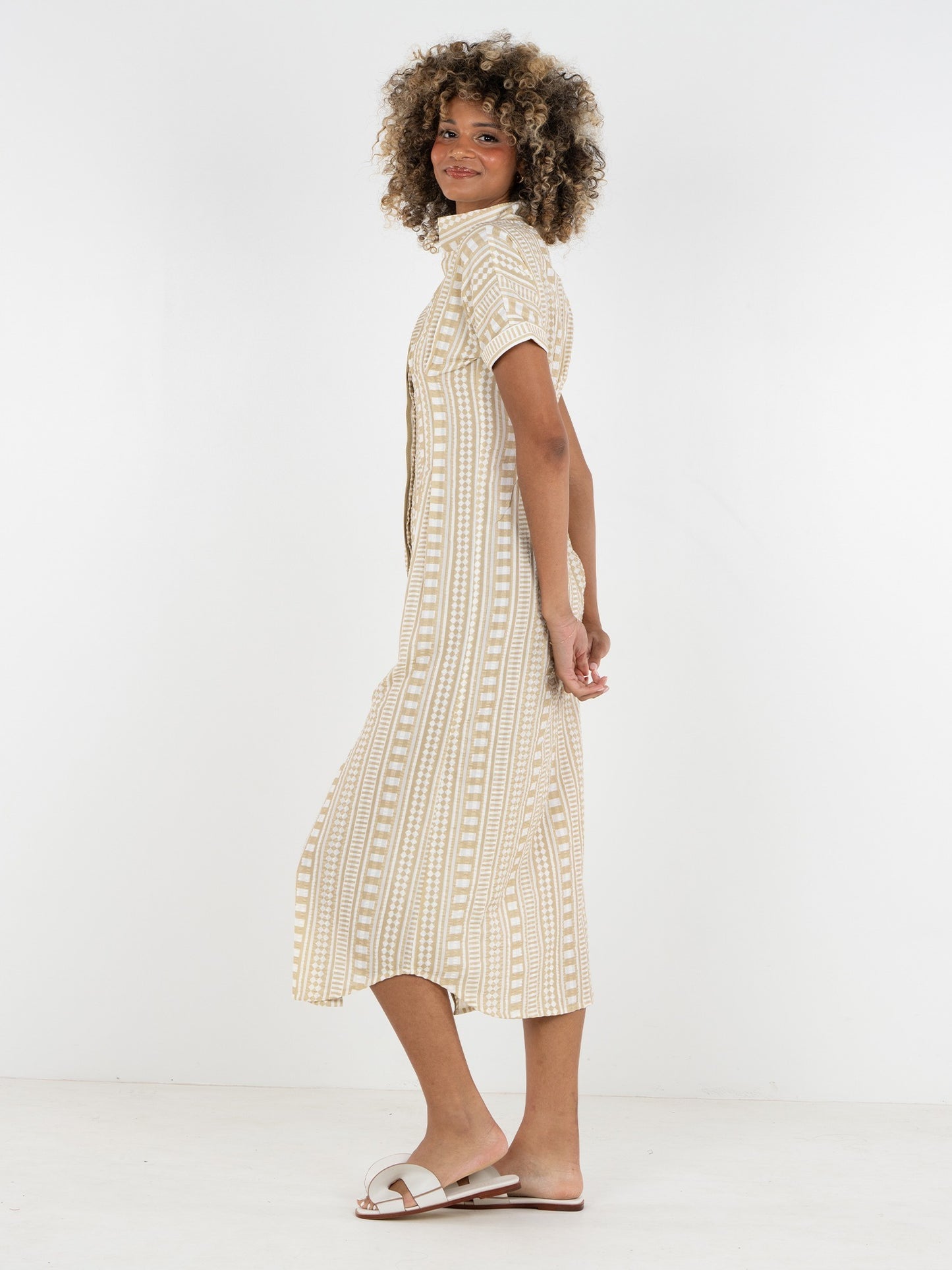 Georgia Dress - Piazza Stripe
