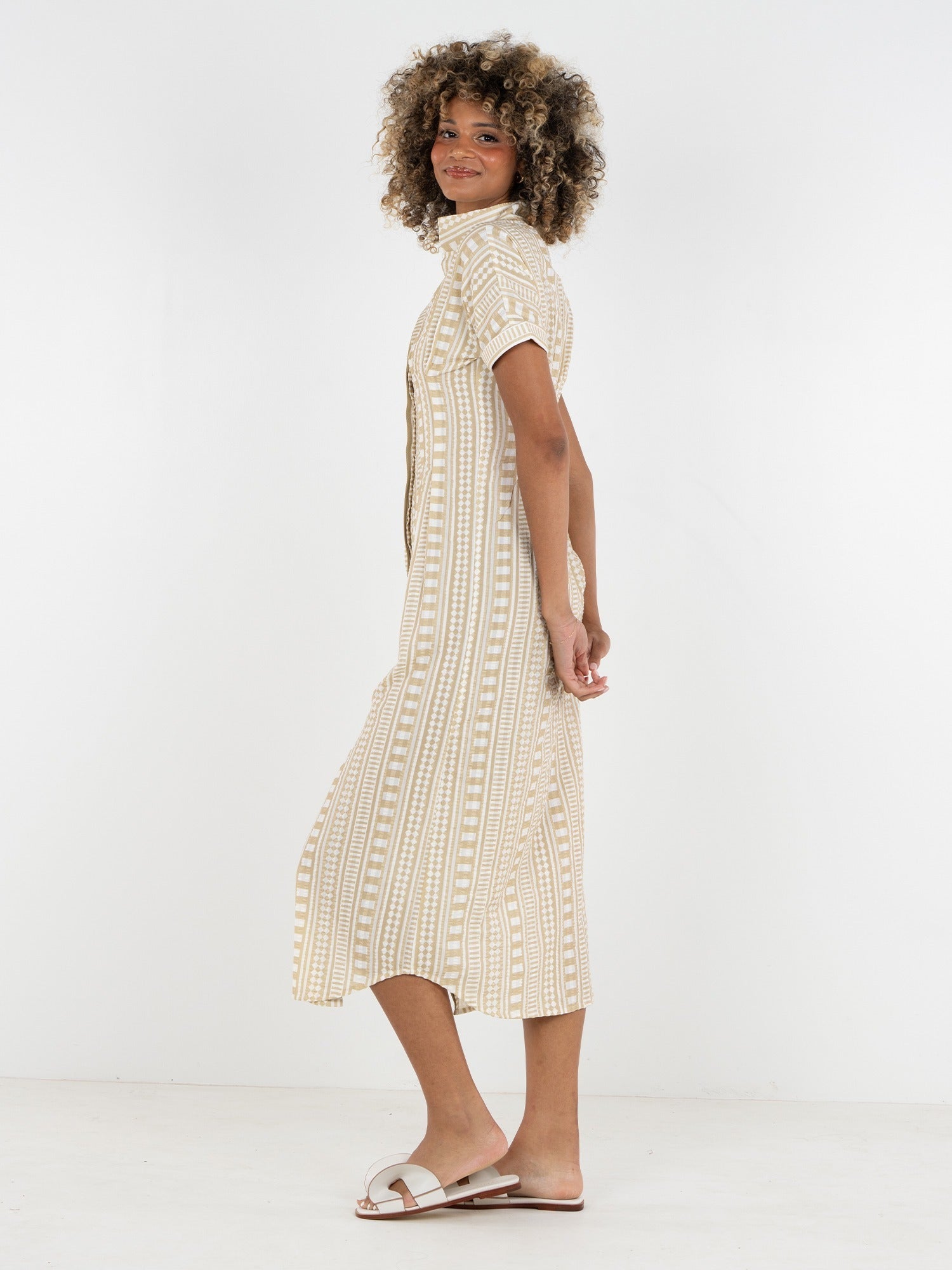 Georgia Dress - Piazza Stripe
