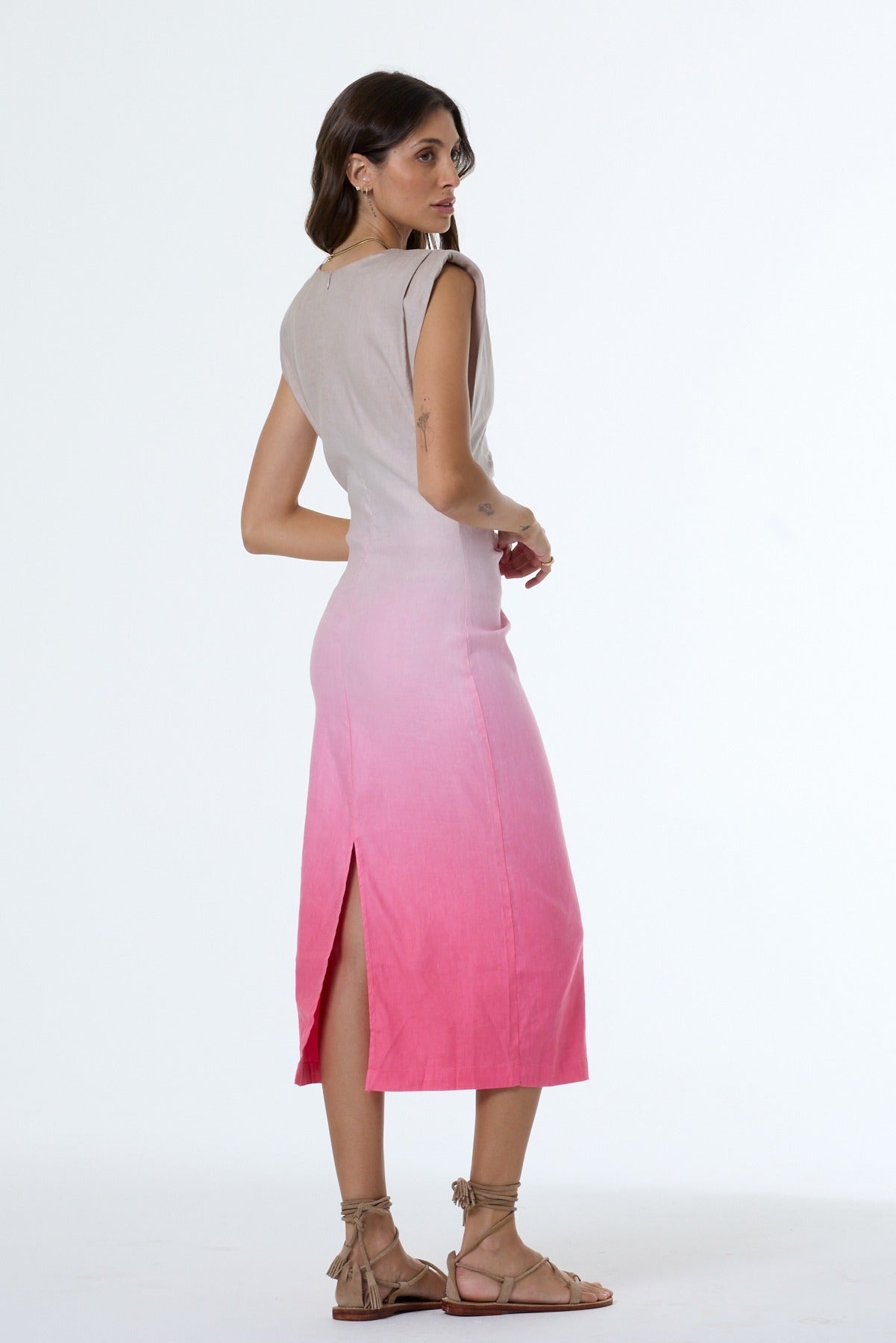 Ismay Midi Dress // Vintage Pink Ombré