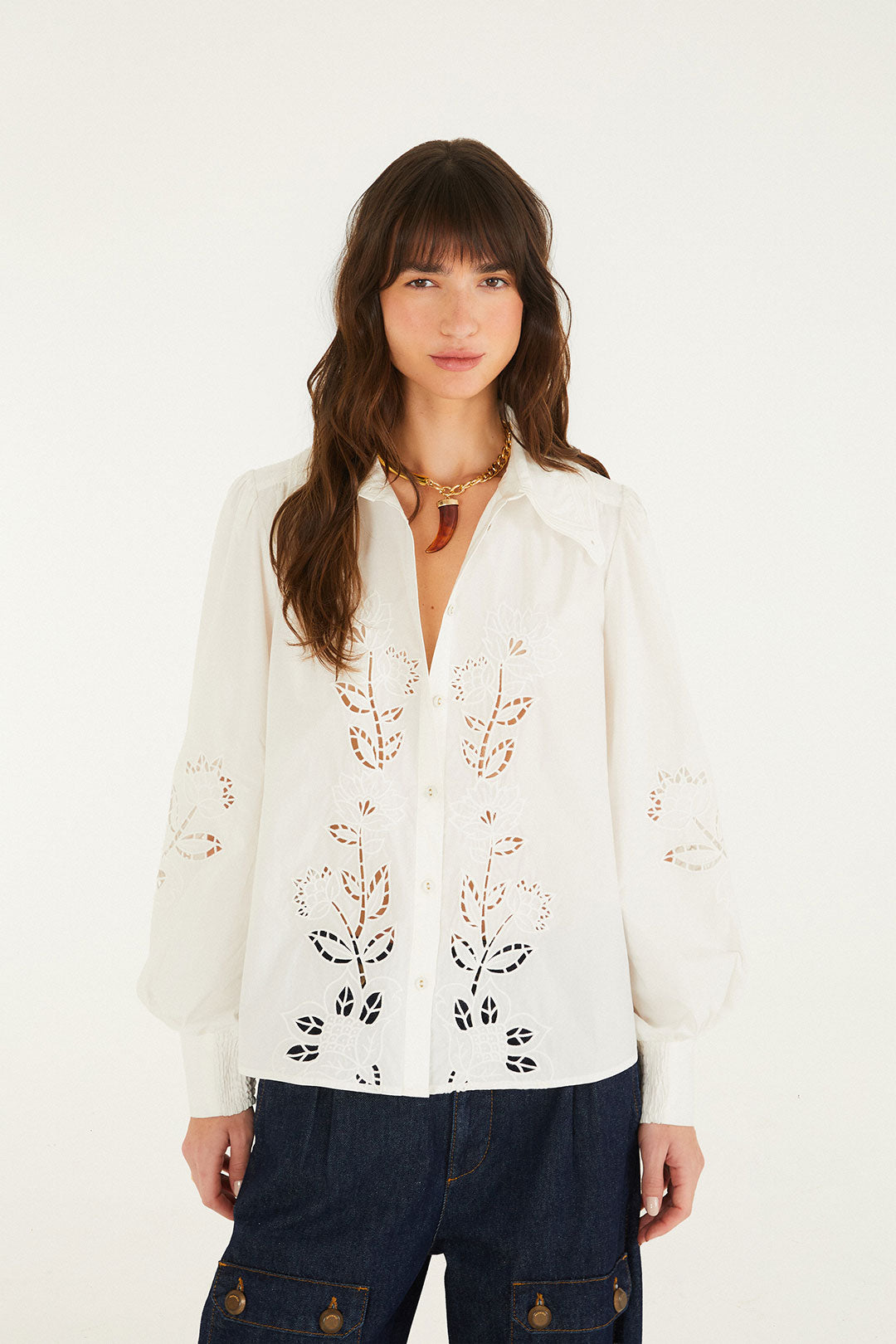 RICHELIEU WHITE LONG SLEEVE SHIRT