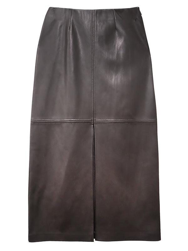 Kaia Faux Leather Midi Skirt