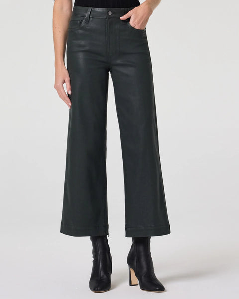 Dark Rosin Luxe Coating Anessa Wide Leg Jean