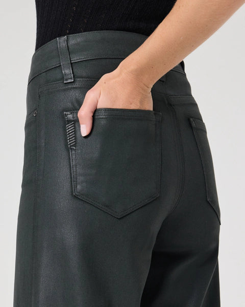 Dark Rosin Luxe Coating Anessa Wide Leg Jean