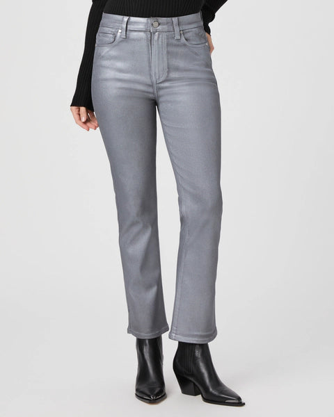 Claudine Flare Jean Silver Shimmer