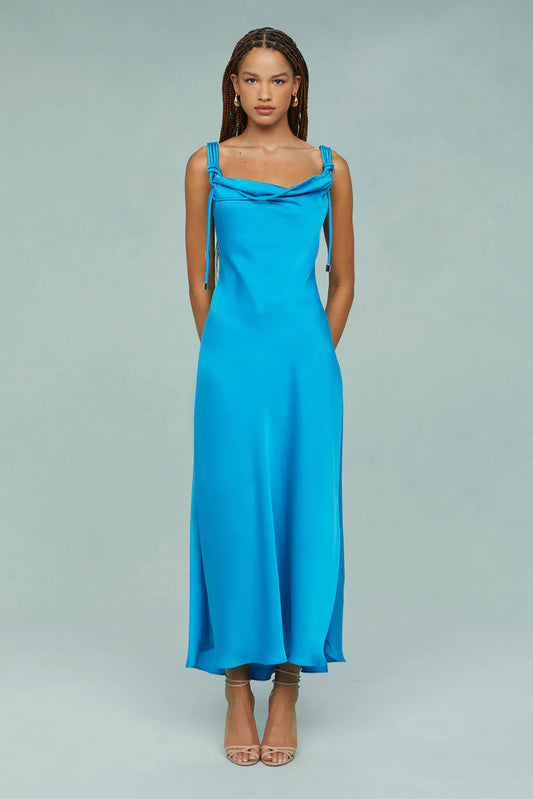 Liza Pleated Midi Dress