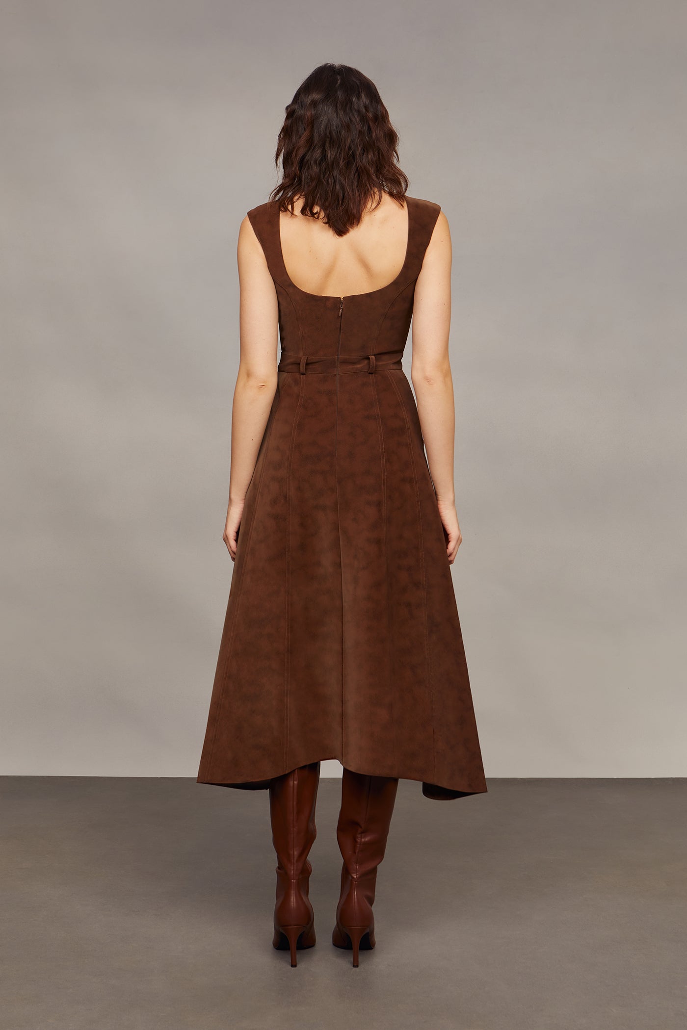 Kenny Suede Studded Midi