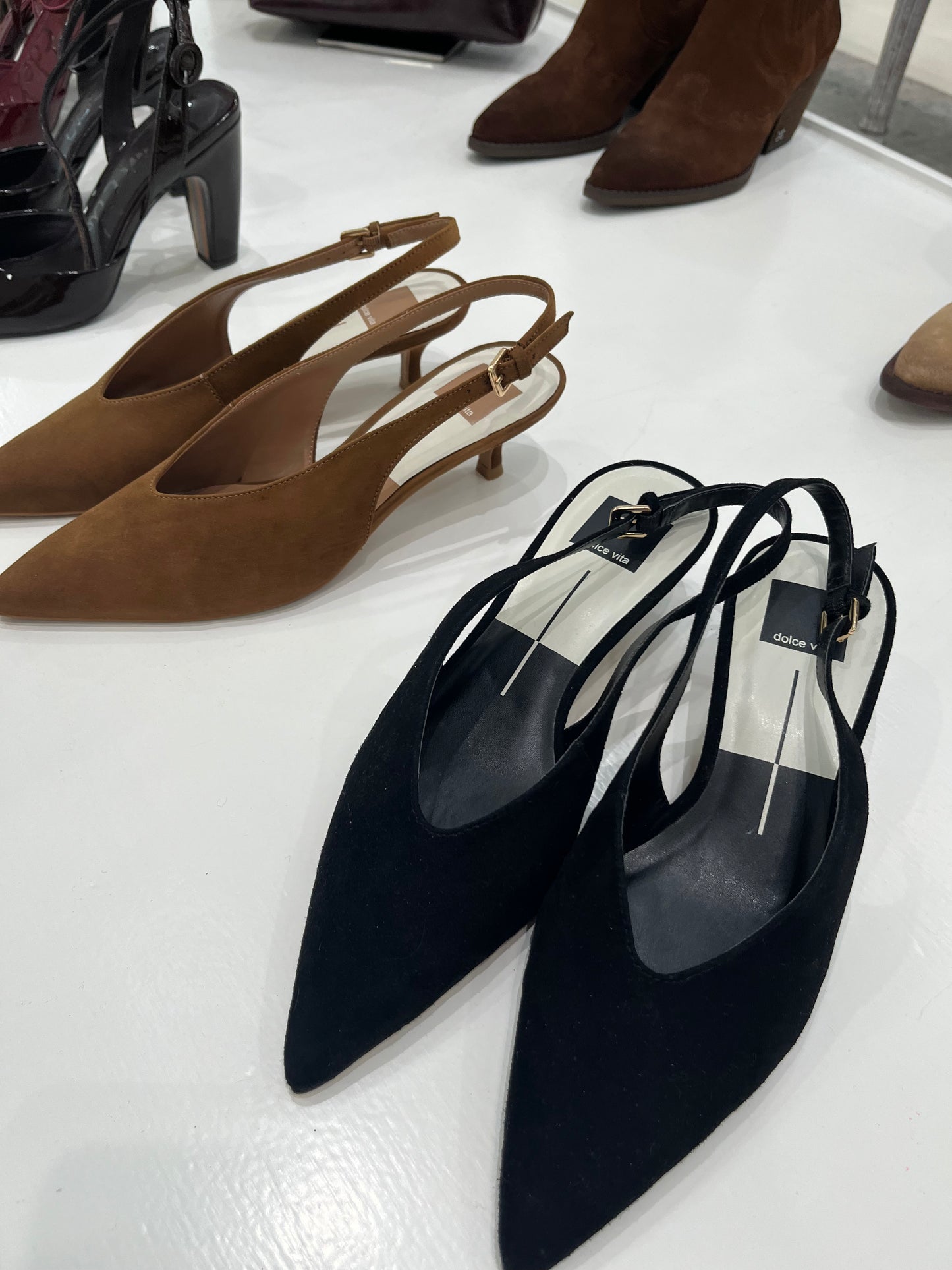 Alenna Heels Dk Brown Suede