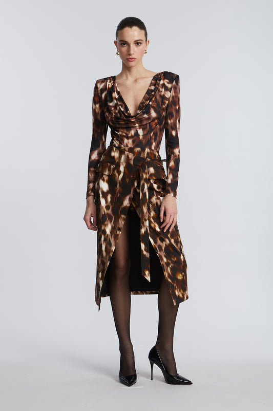 Overlap Midi Skirt