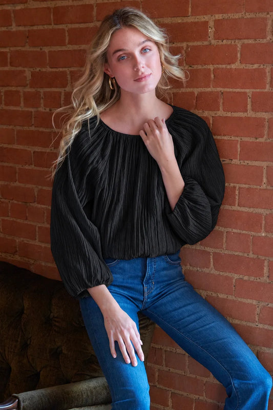 Cameron Blouse - Black Crush