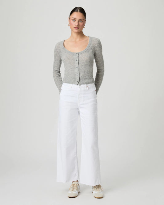Anessa Petite w/ Raw Hem - Crisp White