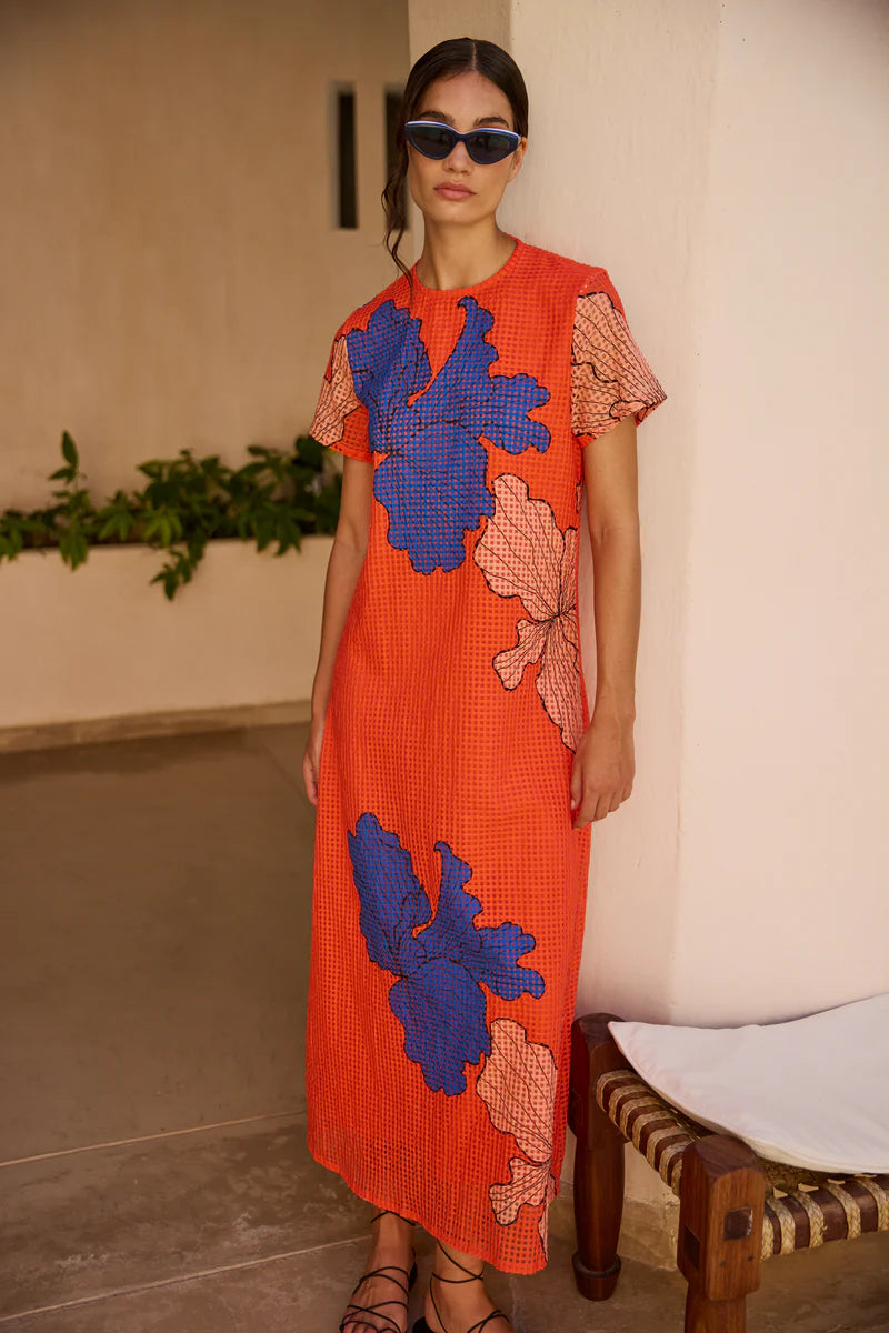 Short Sleeve Shift Maxi