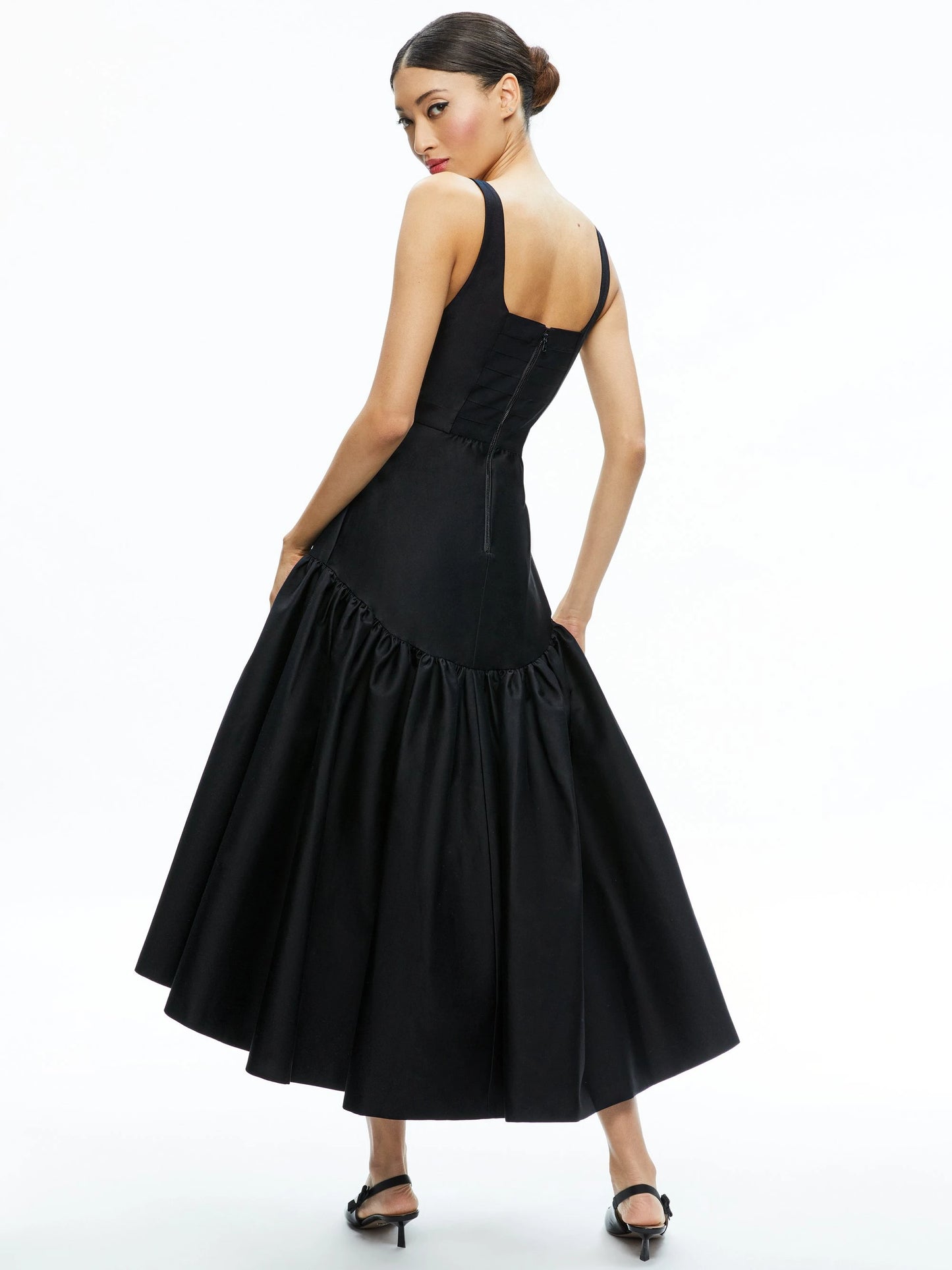 Diana Sleeveless Structured Midi Dress