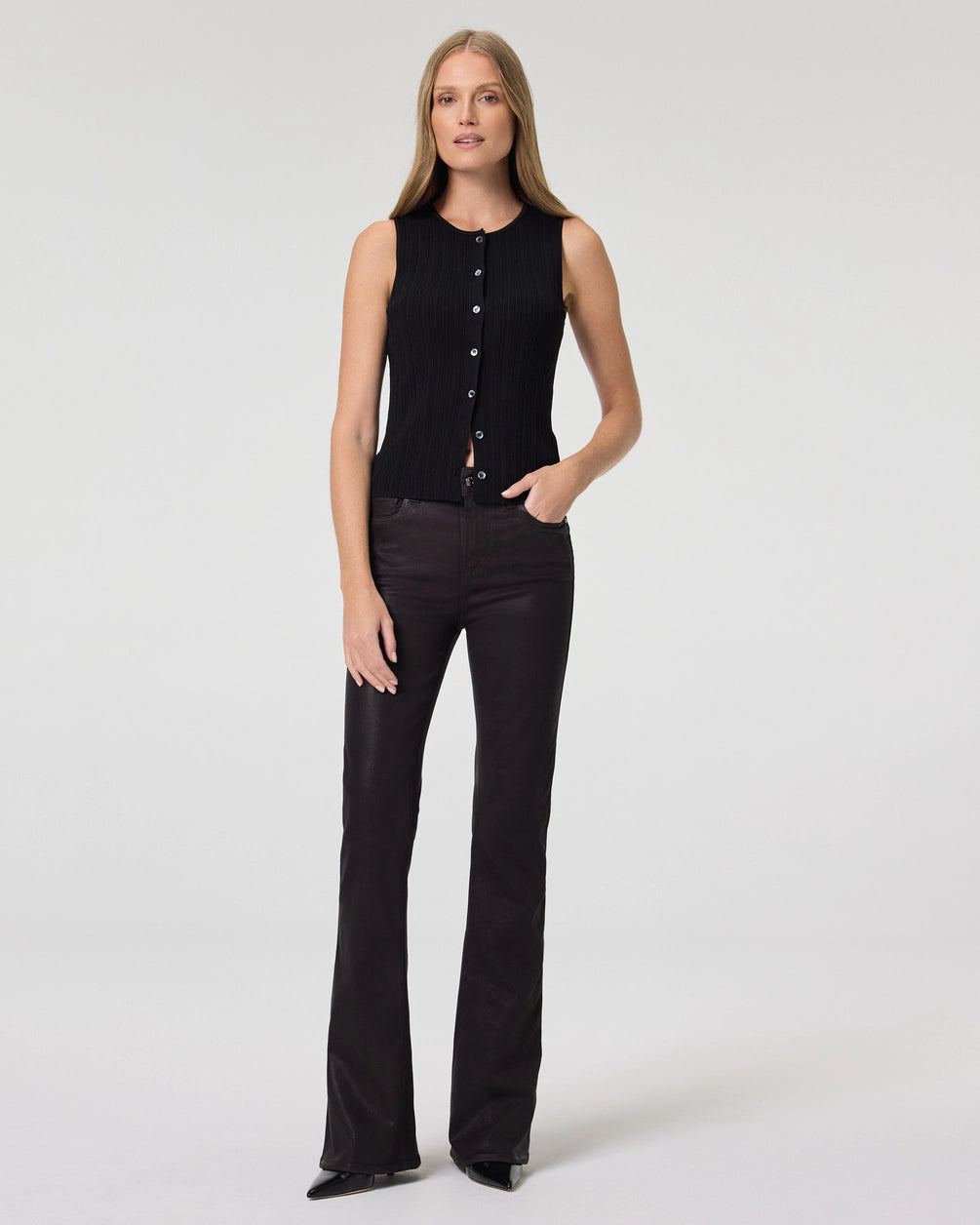 High Rise Laurel Canyon Jean w/ Luxe Coating - Chicory