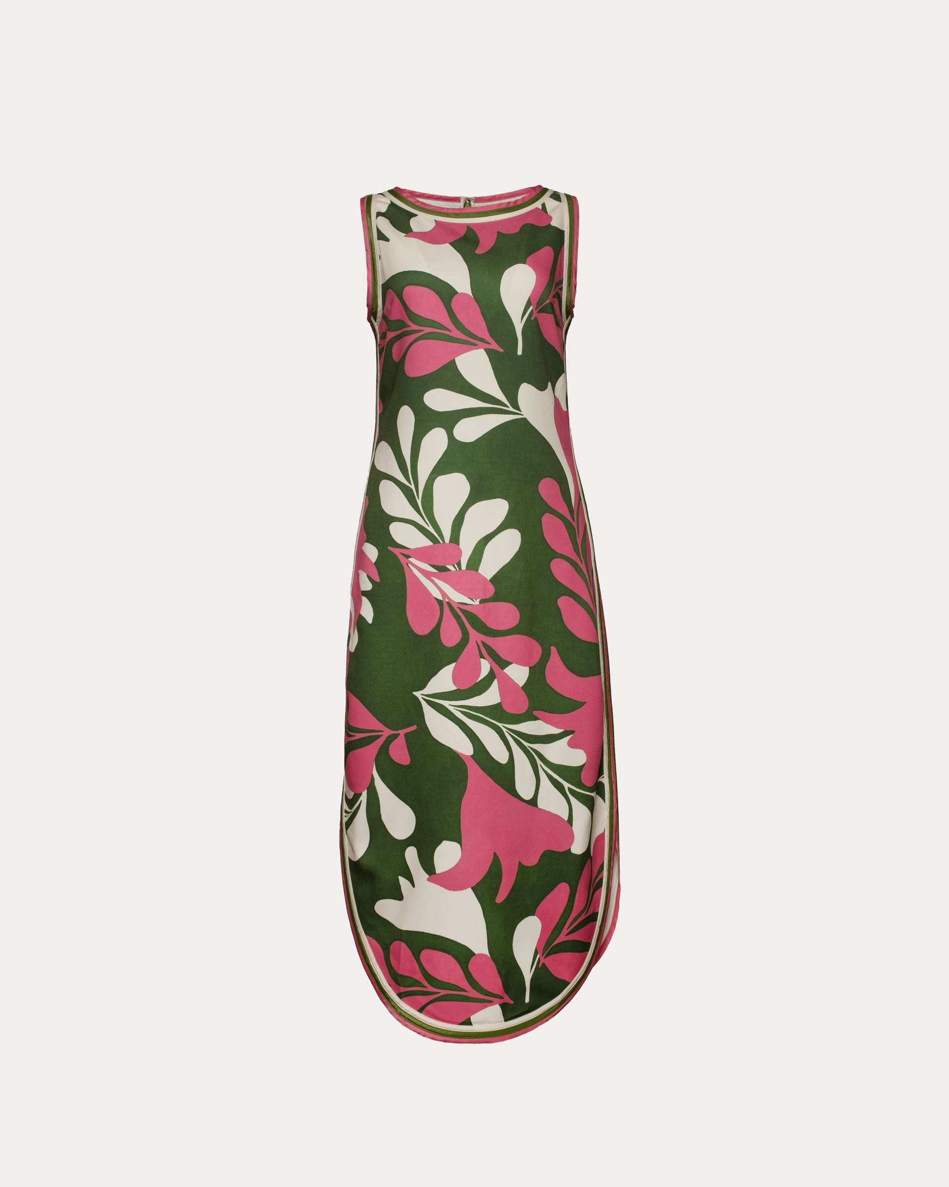 Selena Maxi Dress Modern Palm Poly Blend Treetop/Multi