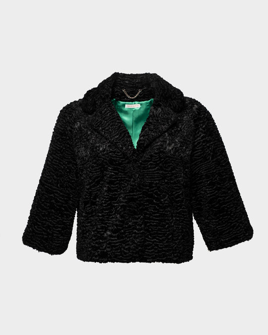 Blaine Jacket Lamb Faux Fur Faux Fur Black