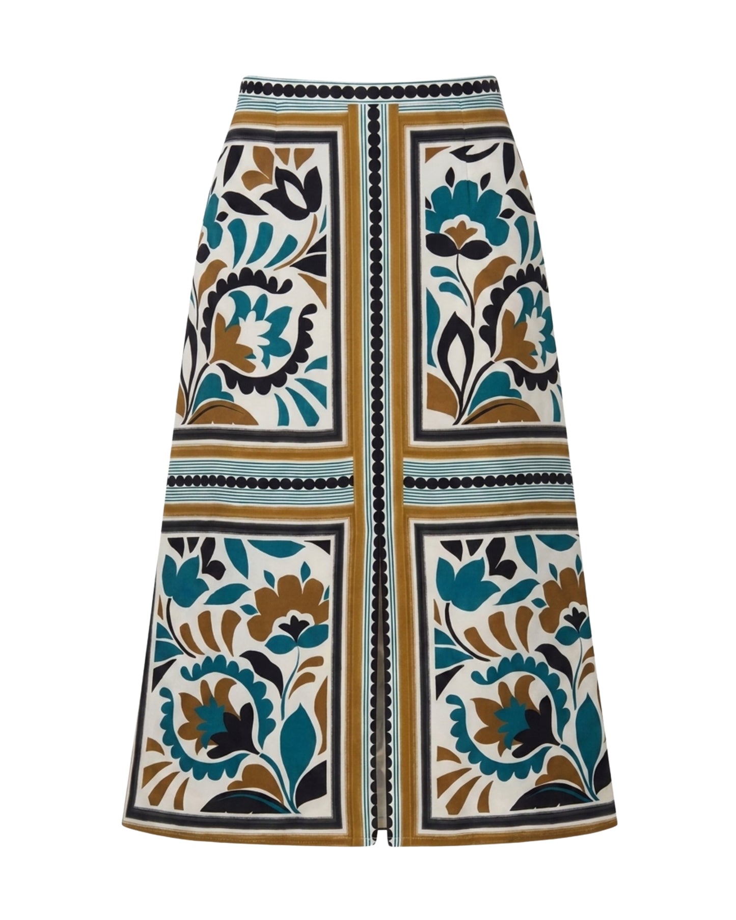 FA26 Clara Skirt-Stained Glass Floral