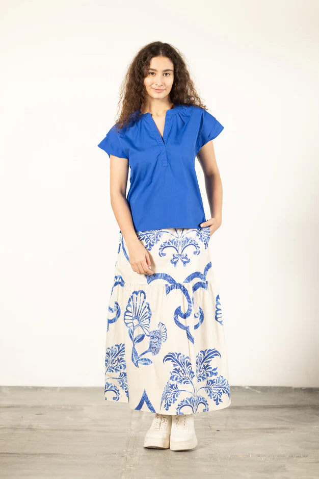 Ada Skirt - Blue Fresco