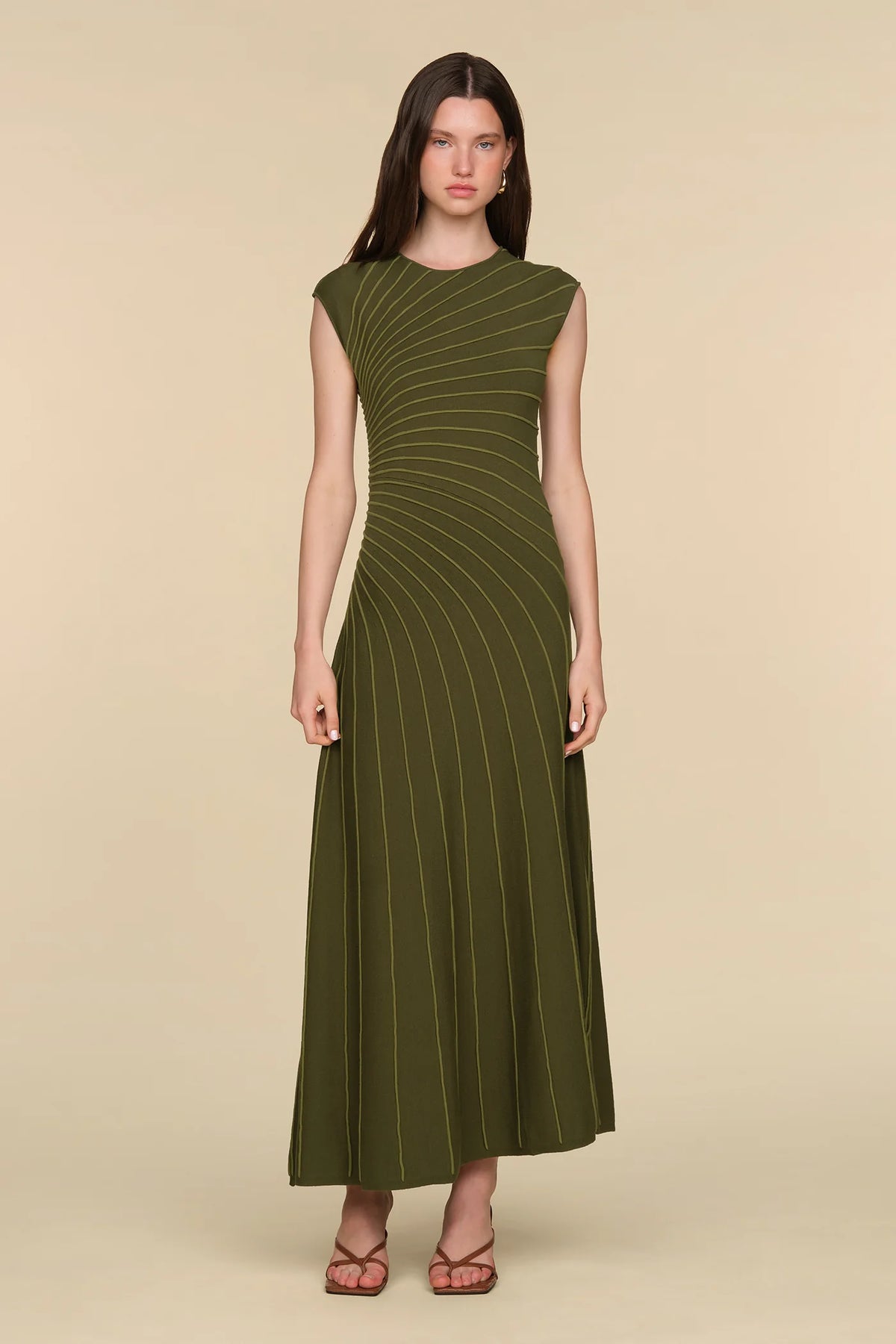 Freya Pleated Knit Dress